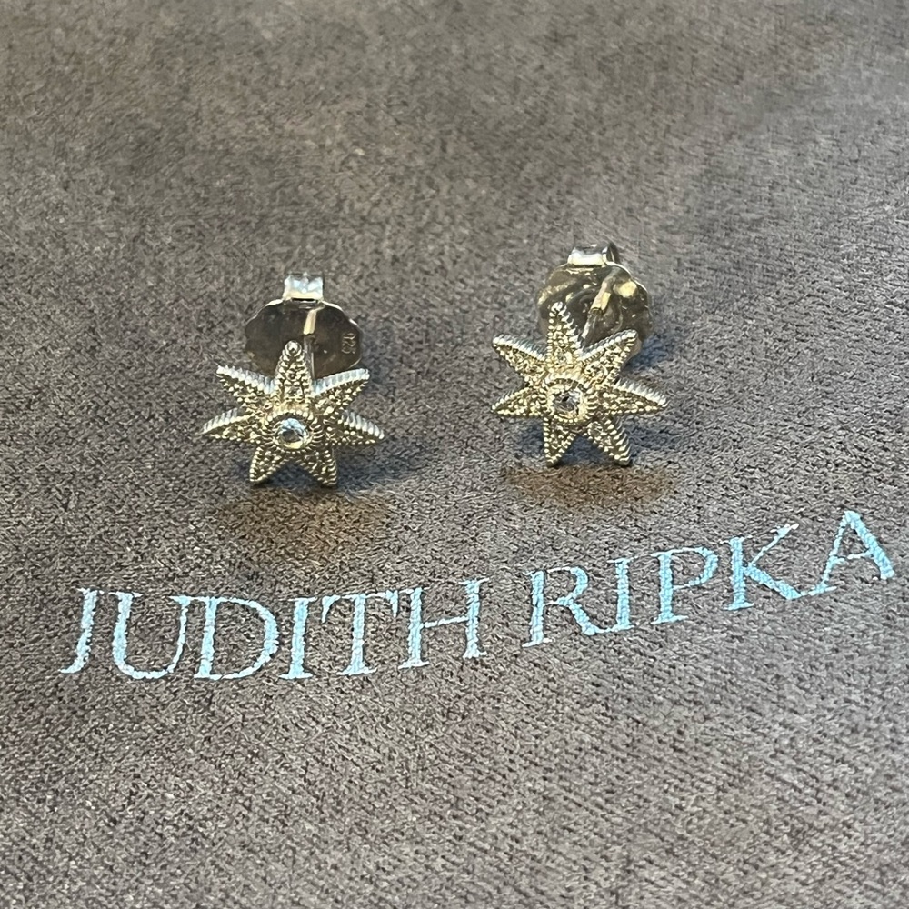 Judith Ripka Star Stud Earrings